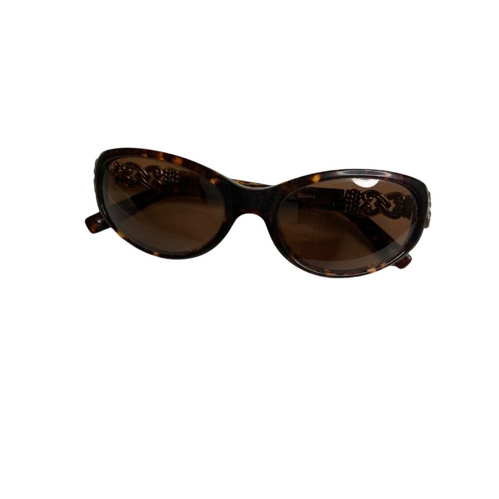 Brighton Sunglasses Sabrina Tortoise Brown Silver Hardware 52-17 Preowned